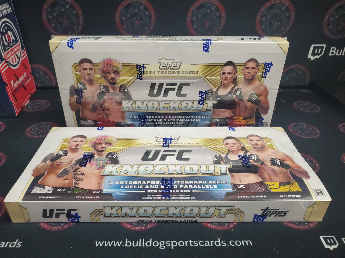 2 Box 2024 UFC Knockout RND Weight Class 4 Bulldog Sports Cards