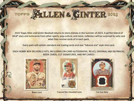 12 Box 2023 Allen & Ginter Case PYT #4