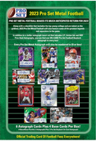 2 Box 2023 Pro Set Metal Football RND Serial #3