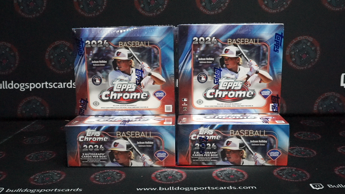 4 Box 2024 Topps Chrome Update JUMBO PYT 5 Bulldog Sports Cards