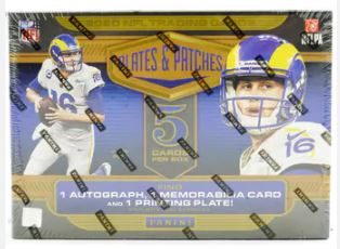 2020 Panini Plates and Patches Football Hobby Box