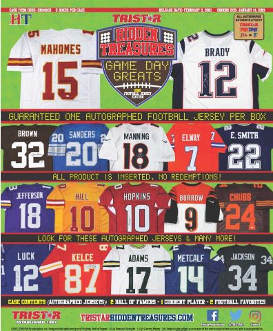 2021 TRISTAR Game Day Greats Autographed Football Jerseys