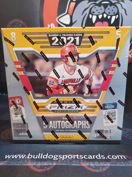 1 Box 2021 Prizm Collegiate Baseball Draft Picks Hobby Box RND Serial/Card #21