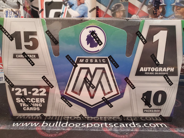 1 Box 21-22 Premier League Mosaic 10 Spot Serial/Card #-- $25/spot