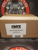 2022 Onyx Vintage Baseball 24 Box Case Random Team/Spot #1