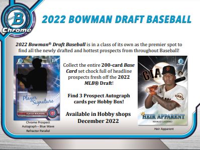 2022 Bowman Draft 4 Box PYT #5